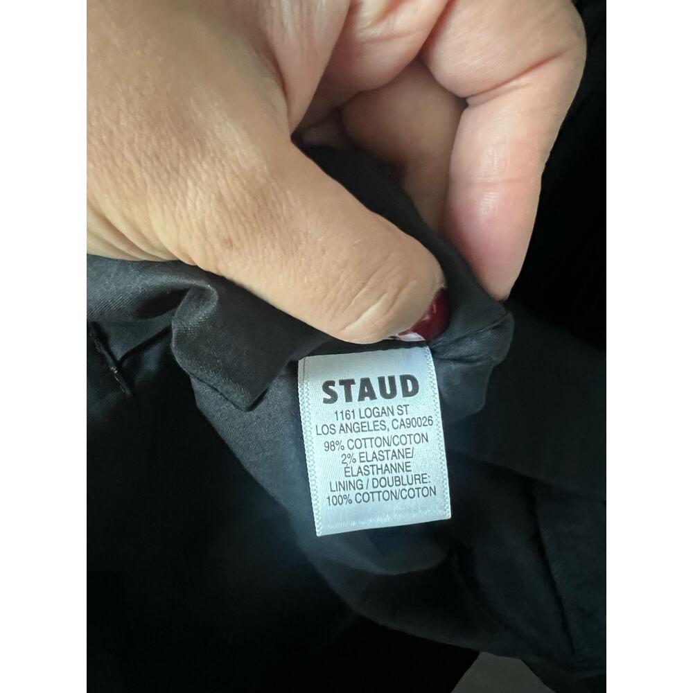 STAUD Black Strapless Midi Dress - Picture 10 of 12